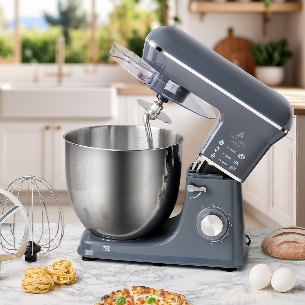 Aryildiz Power Chef XXL Mikser Boyut Karşılaştırma