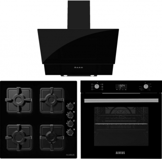 Alveus Siyah (Kls 670 + Mfa 627 + Mod 3000) Ankastre Set KLS 670 + MFA 627C + MOD 3000