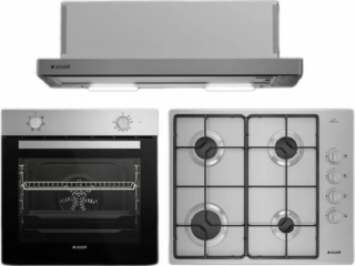 Arçelik İnox Ankastre Set OMD D 611 EI + AFM 130 I + P 171 TI