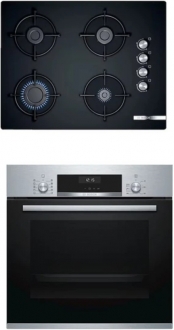 Bosch 2'li İnox Ankastre Set POP7C6O10O + HBJ558YS0T +