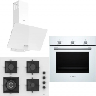 Bosch Ferre Daylight Beyaz Ankastre Set SC406 WFA + HBF011BV1T + D087