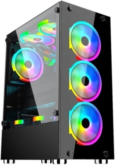 Gameforce Glass 4 Fanlı RGB Kumandalı 700W Bilgisayar Kasası